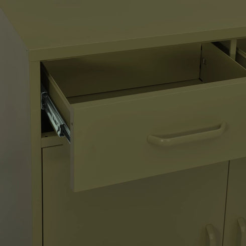Lady Jillian -  Storage Cabinet Olive Green 80x35x101,5 cm Steel - Model 2